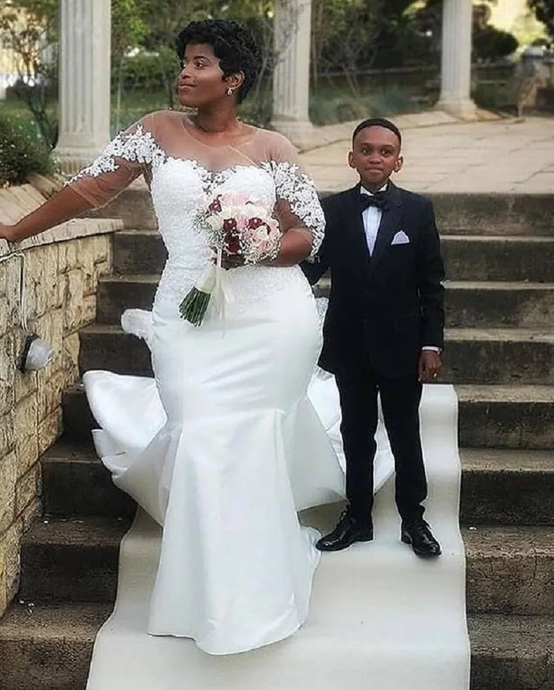 Новинка 2019 кружевные аппликации искусственное свадебное платье иллюзионное