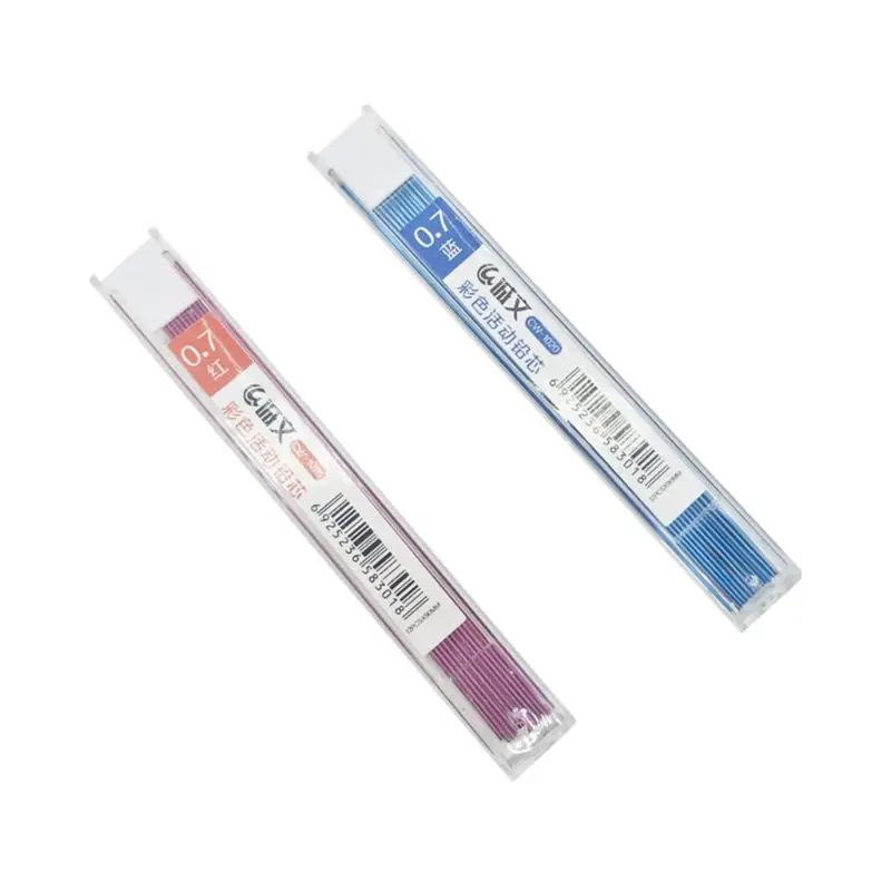 

0.7mm Colorful Mechanical Pencil Lead Art Sketch Drawing Color Lead Writes In Black School Office Supplies