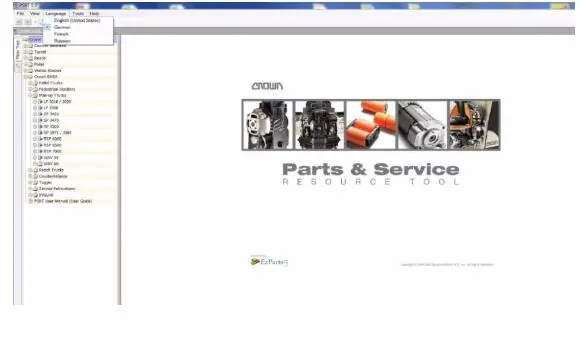 Запчасти для вилочных погрузчиков CROWN и вспомогательный инструмент обслуживания