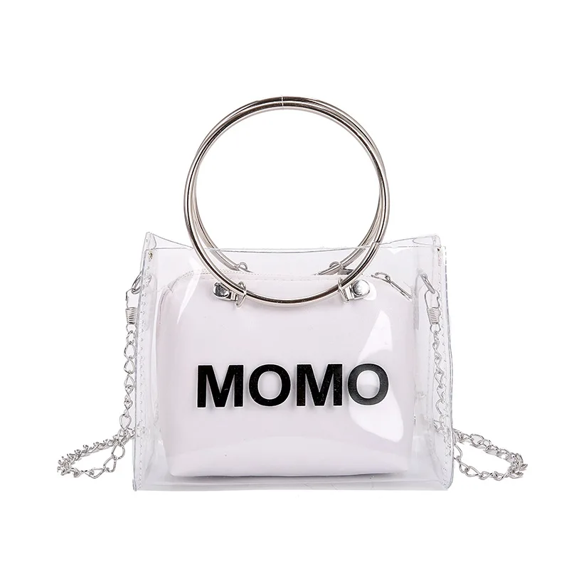 Сумка мессенджер PLAY KING женская прозрачная модный роскошный саквояж из ПВХ
