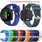Силиконовый ремешок для Garmin Forerunner 45 S, сменный Браслет для смарт-часов Garmin Swim 2