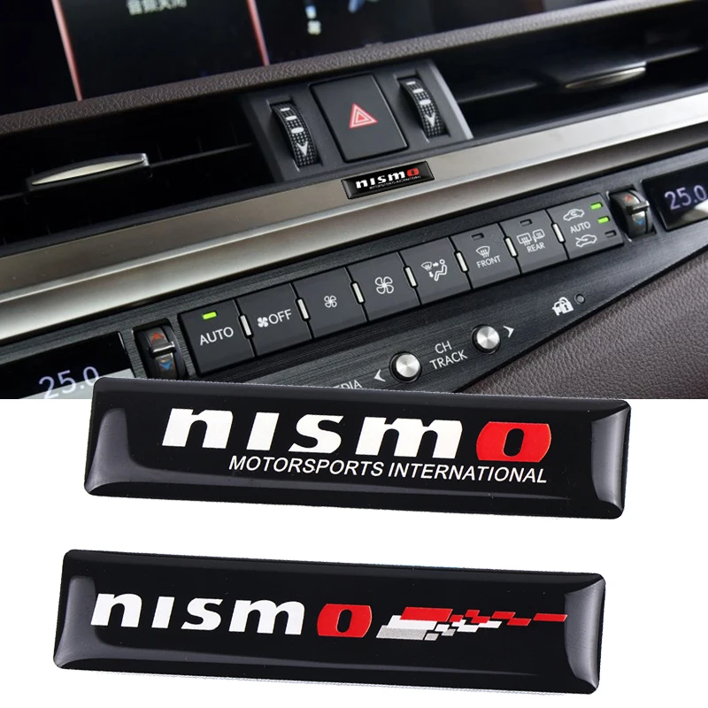 

2PCS NISMO AInterior Decorative Auto Car Stickers Emblem Badge Wheel Decal For Nissan Tiida Teana Skyline Juke X-trail Almera