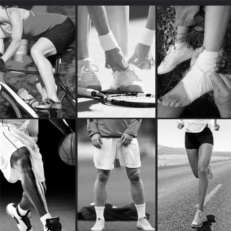 1 шт. Спортивная поддержка лодыжки эластичная высокая Защита Безопасность Бег Баскетбол Регулируемая дышащая защита травма пятка бандаж обертывание