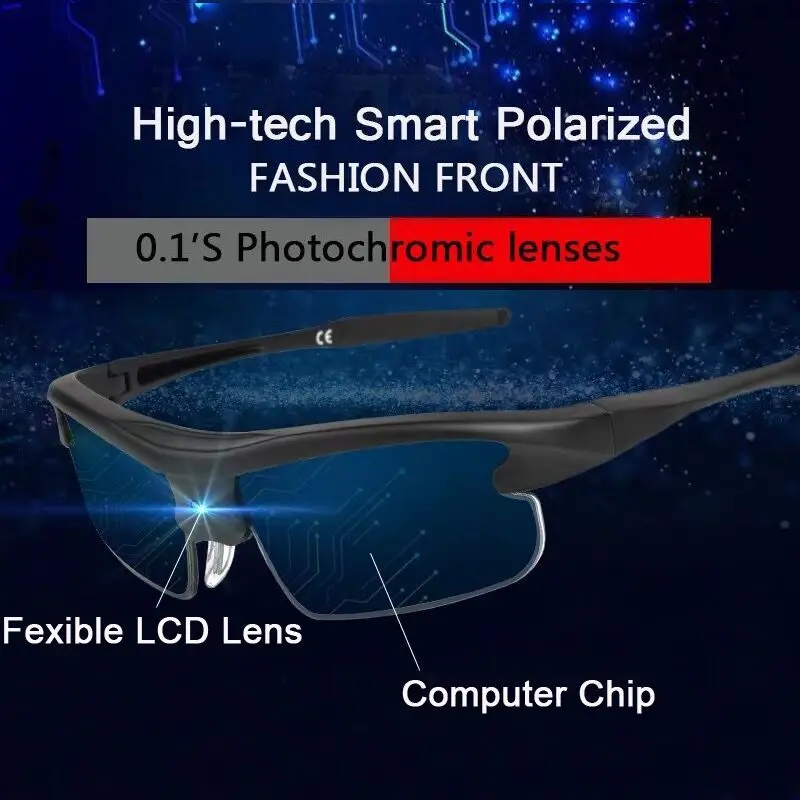 Смарт солнцезащитные очки AI Мужские поляризационные спортивные для вождения