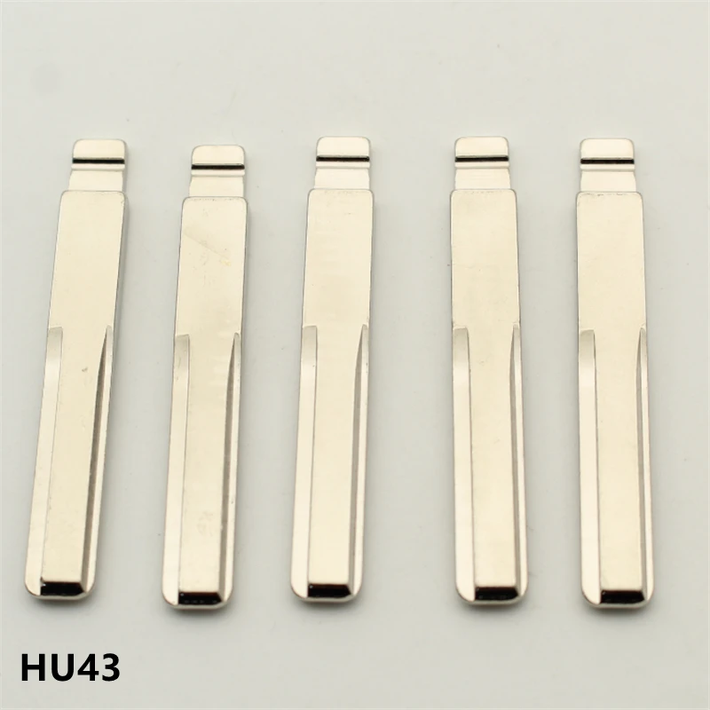 

XIEAILI OEM 50 шт. HU43 металлический неразрезанный флип KD полотно дистанционного ключа для Opel Vectra/Agila/Astra/Combo/Corsa/Tigra Mid Slot K117