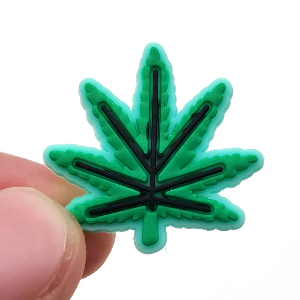 1 шт. забавные подвески для обуви в виде листьев | Обувь