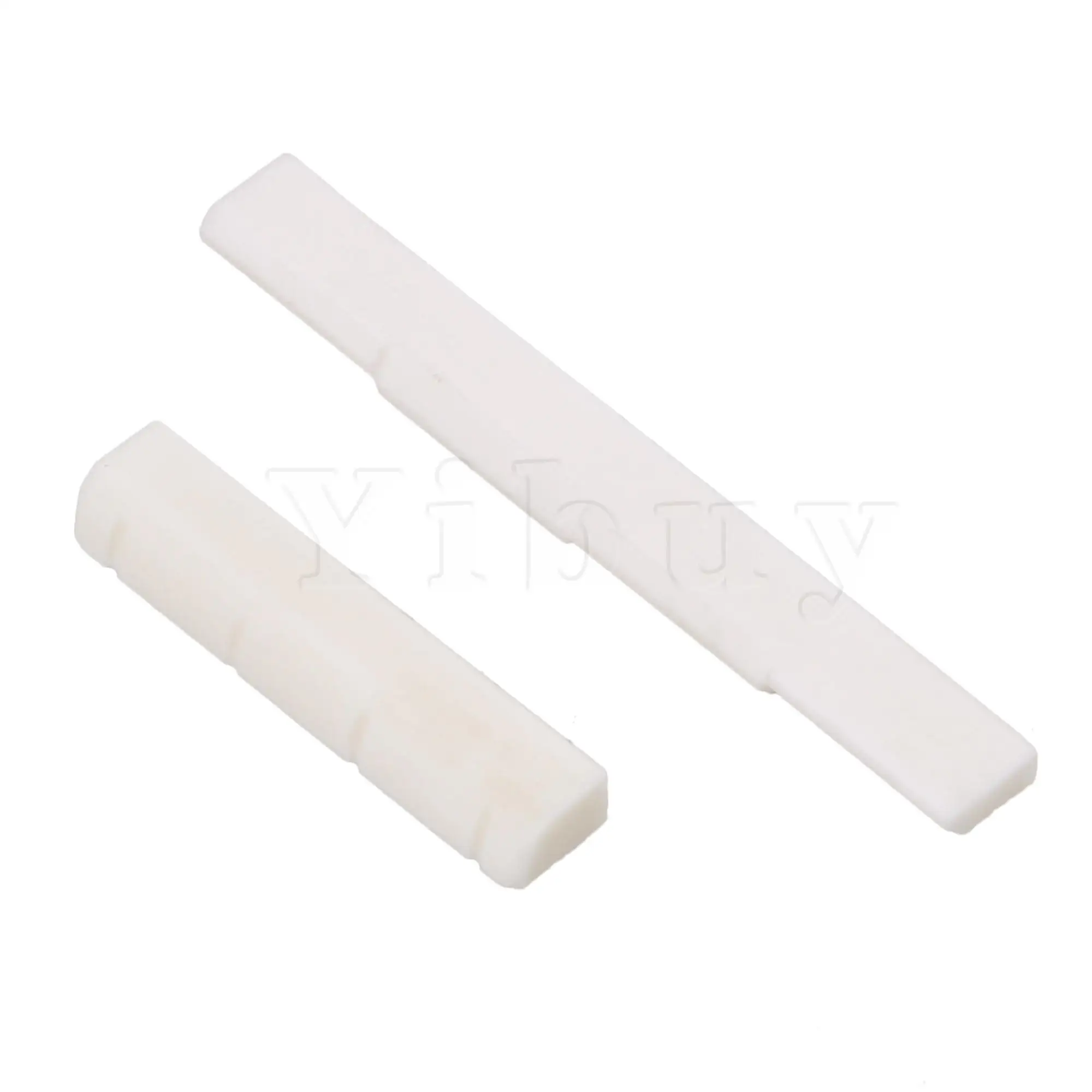 Yibuy Ukulele UK Bone Neck Nut Slotted &amp Saddle Set | Спорт и развлечения