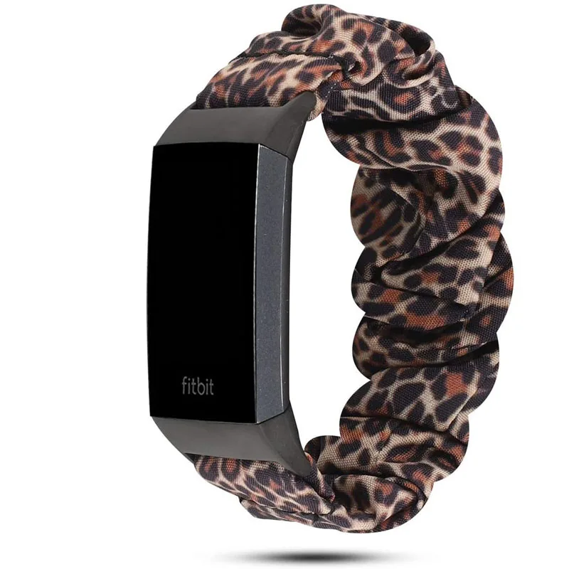 Эластичные тканевые ленты для Fitbit Charge 4 3 мягкие тканые резиновые ремешки женщин и