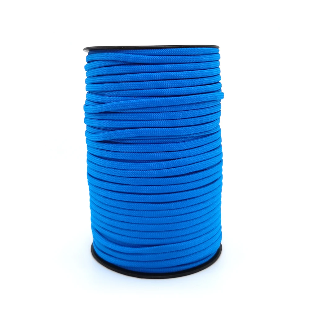 100Meters 328FT 550 Military Standard 7-Core Paracord Rope 4mm Outdoor Parachute Cord Survival Umbrella Tent Lanyard Strap - купить по