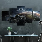Картины с изображением космических кораблей, онлайн-игр, Постер, настенная наклейка, картины для настенного декора, без рамки
