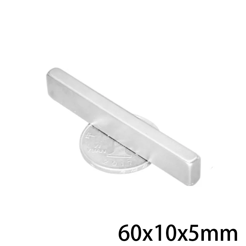 Редкоземельные магниты 60x10x5 длина 60 мм квадратные неодимовые 2 ~ 50 шт.|Магнитные