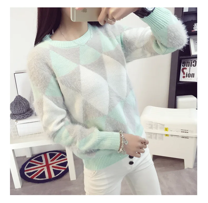 2021 женский тонкий свитер пуловеры топы повседневный вязаный с длинным рукавом