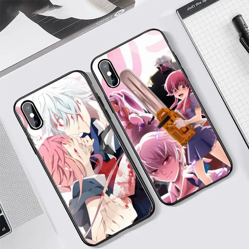 

Future Diary Mirai Nikki anime Phone Case Tempered glass For iphone 6 7 8 plus X XS XR 11 12 13 PRO MAX mini