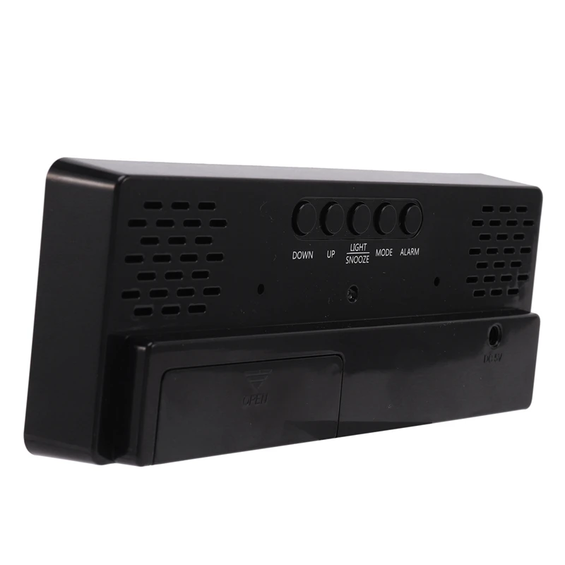 

2021 Creative Mirror Alarm Clock Multifunctional LED Clock Makeup Mirror Alarm Clock Battery Plug Dual-Use Alarm Clock