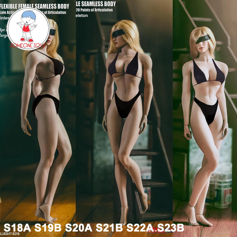 Супергибкая бесшовная Женская фигурка TBLeague S18A 19B S20A S21B S22A S23B 1/6 - купить по