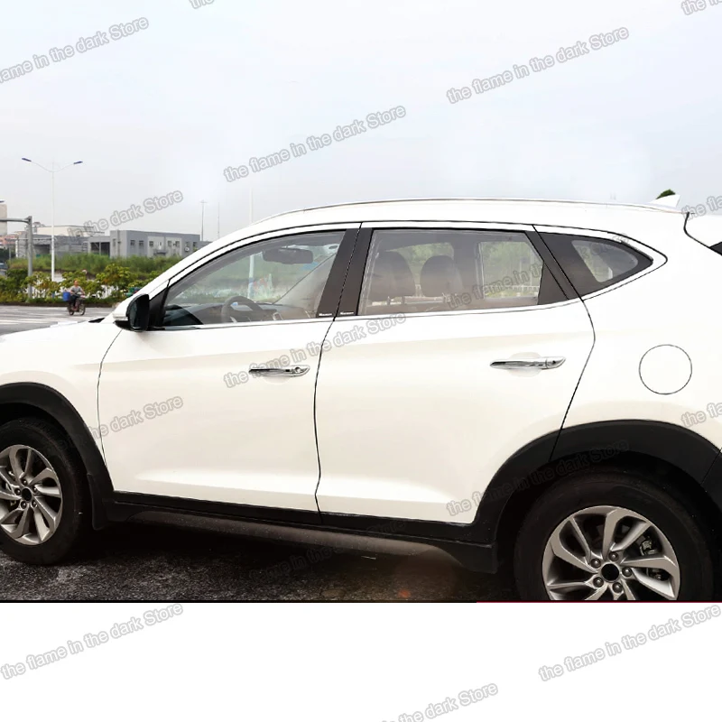 Lsrtw2017 хромированная полоса для окна автомобиля из нержавеющей стали Hyundai Tucson 2015