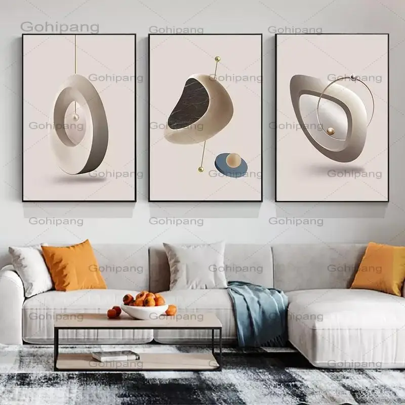 

Modern Abstract Geometric Pattern Canvas Paintings Wall Art Poster and Print Nordic Style Minimalism Picture for Home Decoration