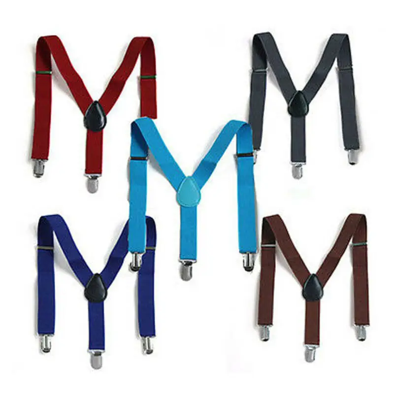 Регулируемый y-образный ремень на спине коричневые кожаные подтяжки и