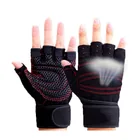 Перчатки для тренажерного зала, тяжелые спортивные перчатки для тяжелой атлетики, перчатки с открытыми пальцами для бодибилдинга, тренировок, спортивные перчатки для тренировок унисекс
