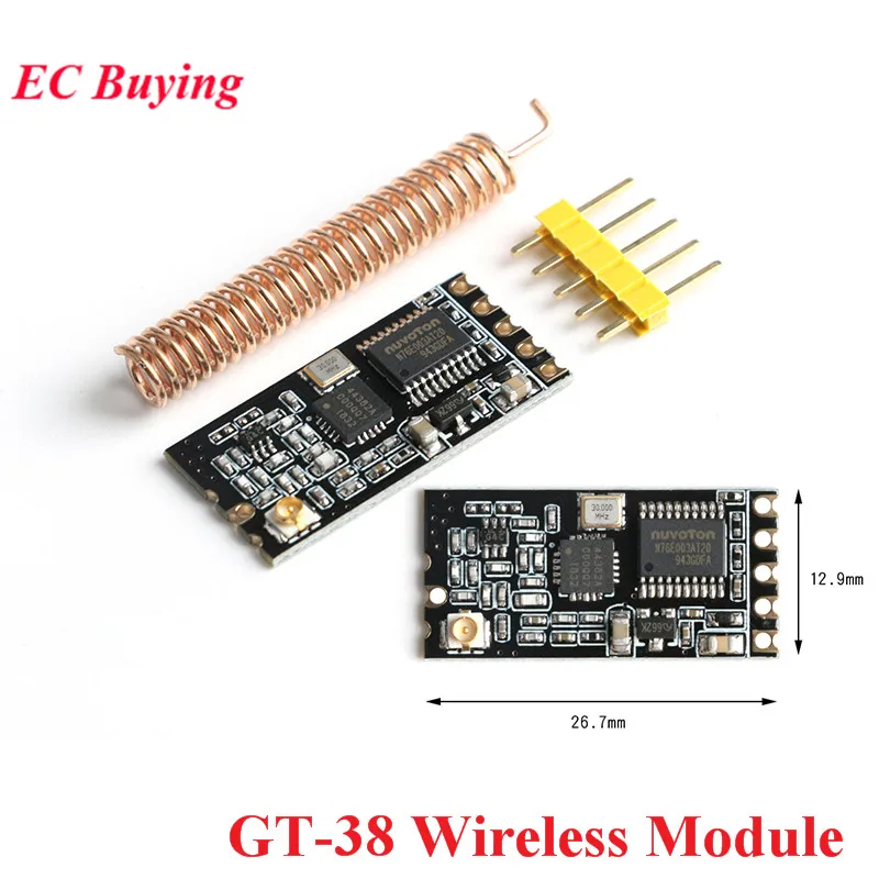 GT-38 SI4438/4463 433MHZ WIFI беспроводной последовательный порт Модуль с одним чипом Portcommunication 1200M UART интерфейс GT38