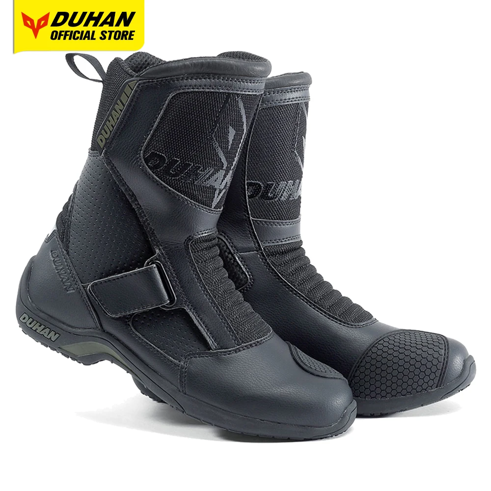 

DUHAN Motorcycle Boots Men Mesh Motorcycle Shoes Motocross Off-Road Racing Riding Boots Moto Botas Biker Paste Motorbike Shoes