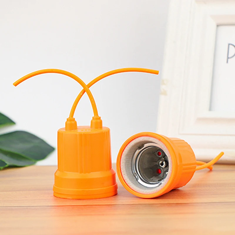 DIY E27 лампа держатель Гнездо Водонепроницаемый лампы керамический патрон гнезда