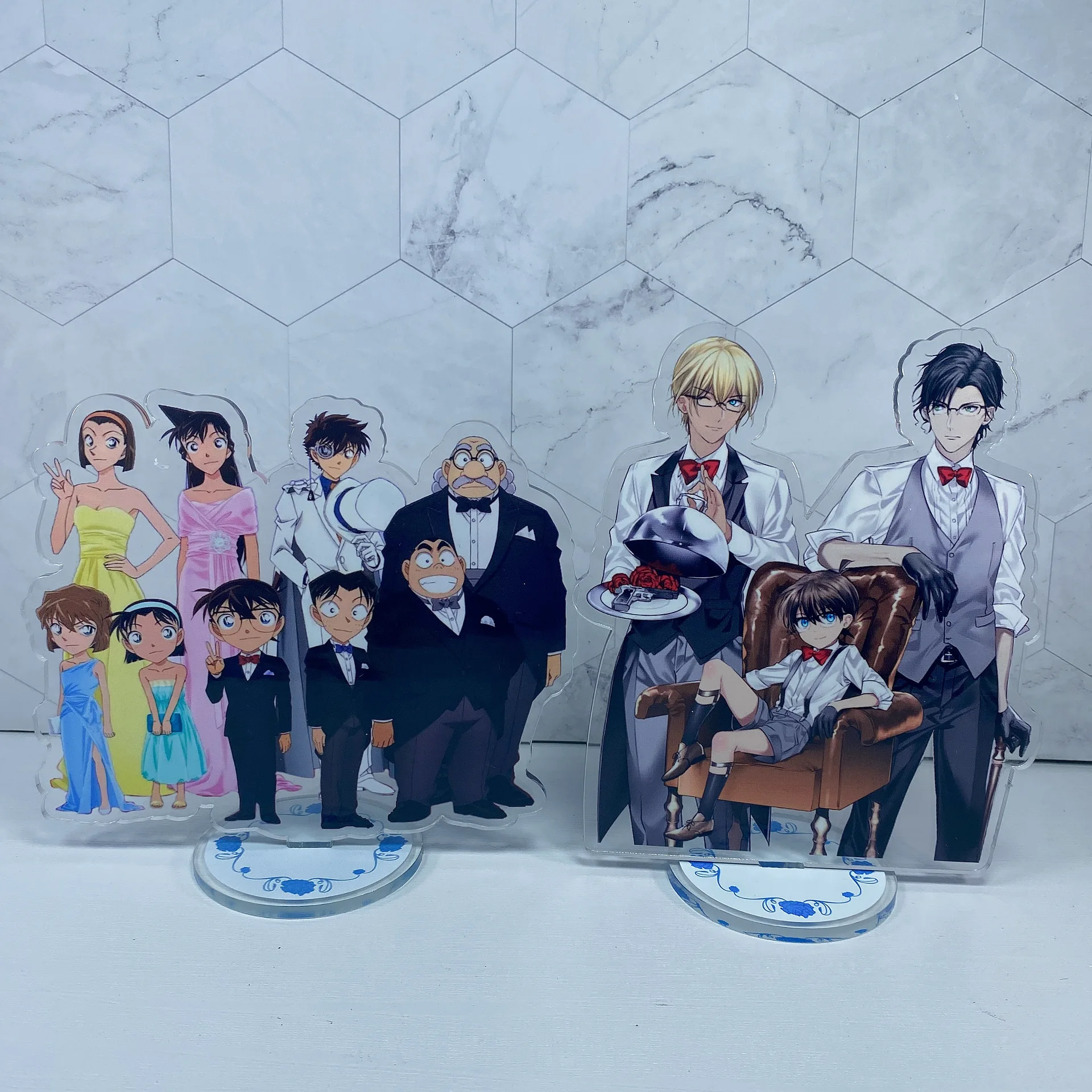 

Detective Conan Shinichi Ran Kogorou Hiroshi Ai Heiji Kiddo Acrylic Stand Figure Desktop Decoration Model Doll Gifts