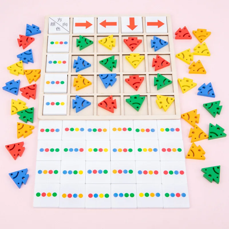 

Цветная и направленная Когнитивная сортировка, учебное пособие для детского сада, настольная игра для детей, деревянные игрушки для обучен...