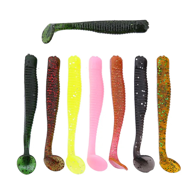 6 шт./лот 85 мм 2 1 г Мягкая резиновая приманка рыболовная джиг мягкий воблер червяк
