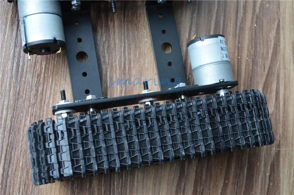 200 мм Робот Танк автомобиль шасси гусеничный сделай сам Умный игрушка с педалью