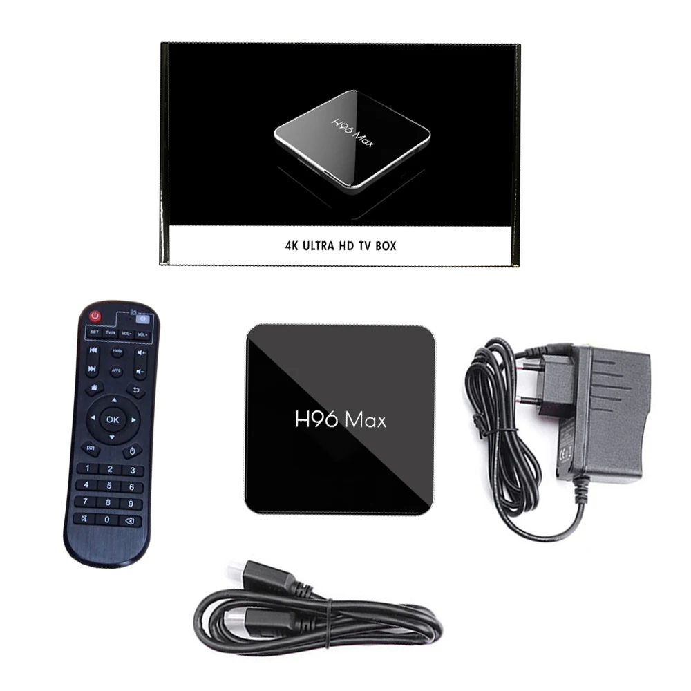 H96 Max X2 Android 8 1 ТВ приставка Amlogic S905X2 4 ГБ 32 USB 3 0 2 4G/5 8G Wifi H.265 BT 4K Максимальная