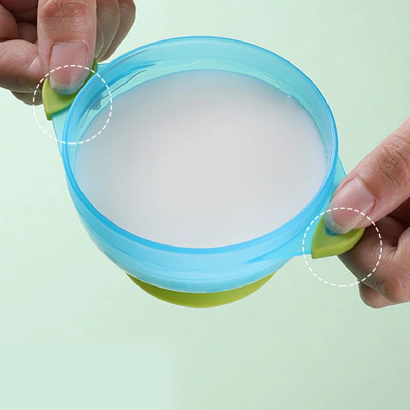 Детская миска на присоске детская посуда столовая с крышкой для кормления