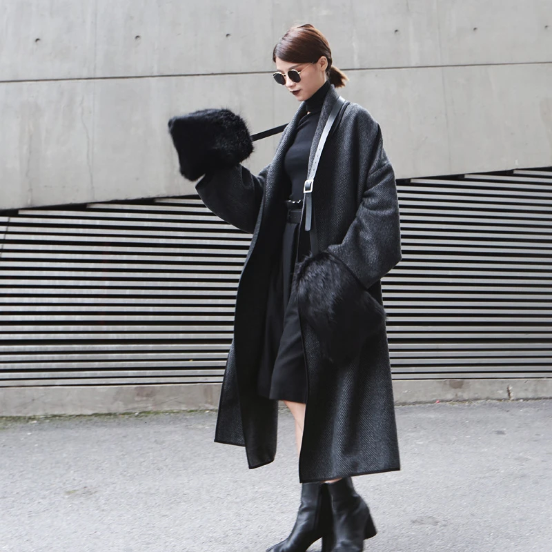 CHICEVER корейские шикарные стильные меховые женские перчатки теплые зимние