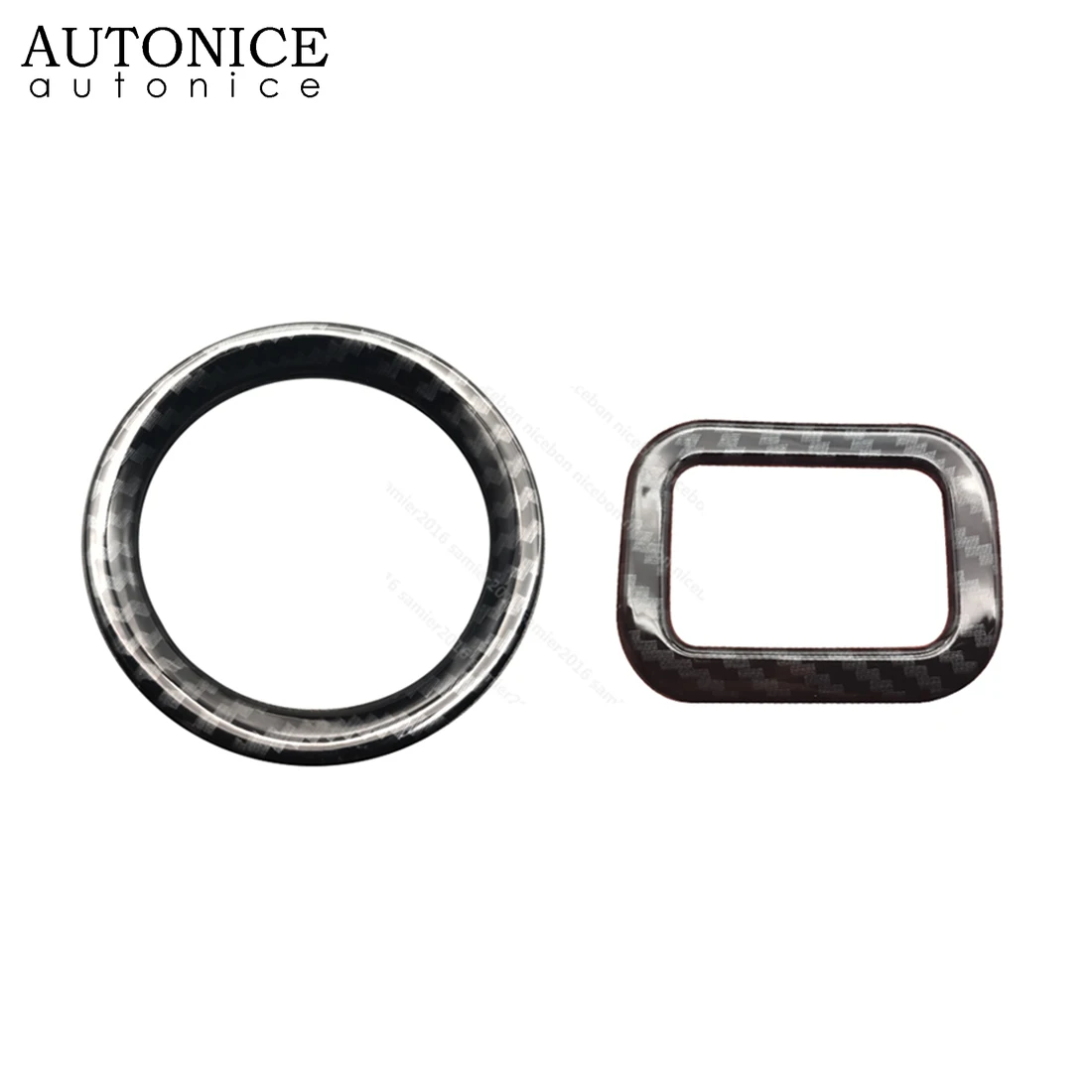 2 шт. углеродное волокно цветной выключатель фар декоративный чехол накладка