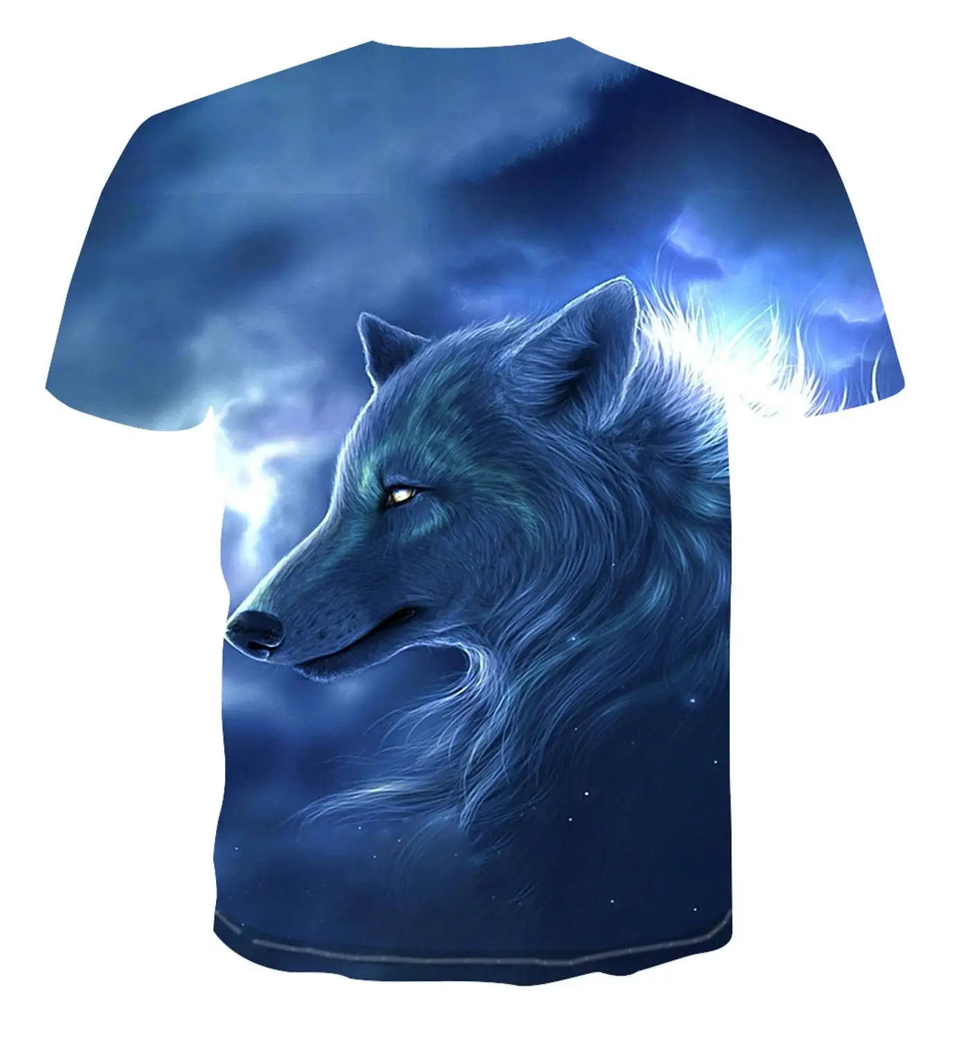 

Children Hip Hop 3D T-Shirt Animal Wolf T-Shirt Camiseta Print Boy Funny Tee Shirts Casual Tee Tops Bright Wolf T-shirt