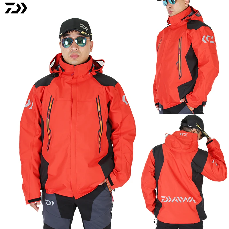 

Fishing Jacket Coat Autumn Winter Keep Warm DAWA Windproof Waterproof Outdoor Sports Two-Piece Suit Down Jacket Parka