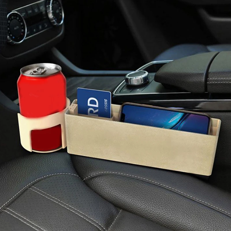 

Car Seat Gap Slit Pocket Catcher Auto Organizer Storage Box Phone Bottle Cups Holder Box For Cars Auto Accessories