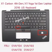 for Thinkpad X1 Carbon 4th Gen /X1 Yoga 1st  Gen Notebook Computer US Keyboard FRU: 01AV154 01AV193 01AV178 01AV217