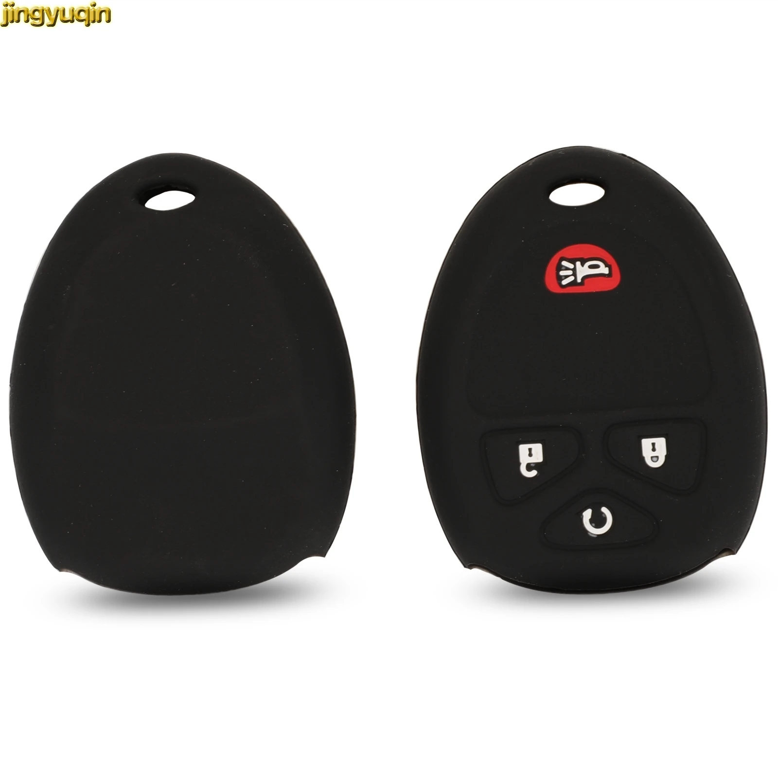 

Jingyuqin 30pcs Remote Car Key Silicone Rubber Case Cover Protector For Buick Hummer H3 GMC Chevrolet Colorado Isuzu 3+1 Buttons