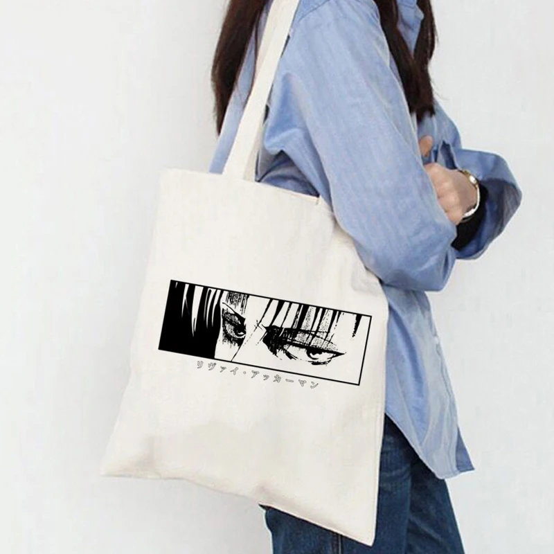 

Attack On Titan Shopping Bag Shopper Jute Bag Recycle Bag Tote Canvas Reusable Bag Shoping Eco Bag Grab Tote Bag Shopper Bag