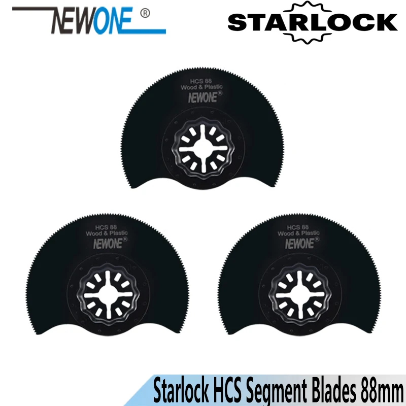 

NEWONE Starlock 88mm HCS Semi-circle Blades Segment Oscillating Tools Saw Blades Renovator Power Multi tool Saw blade Wood Cut