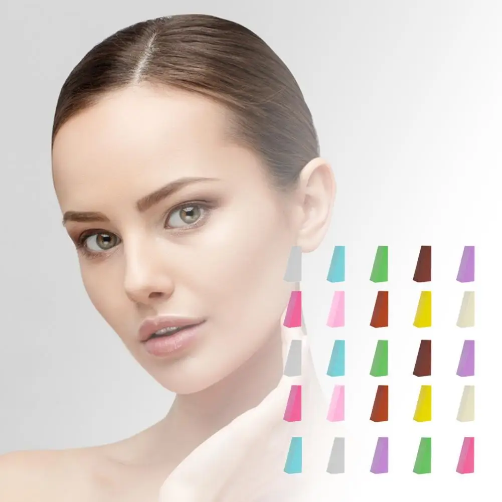 

25Pcs Sponge Puffs Soft Portable Easy to Hold Triangle Makeup Block Eggs for Face