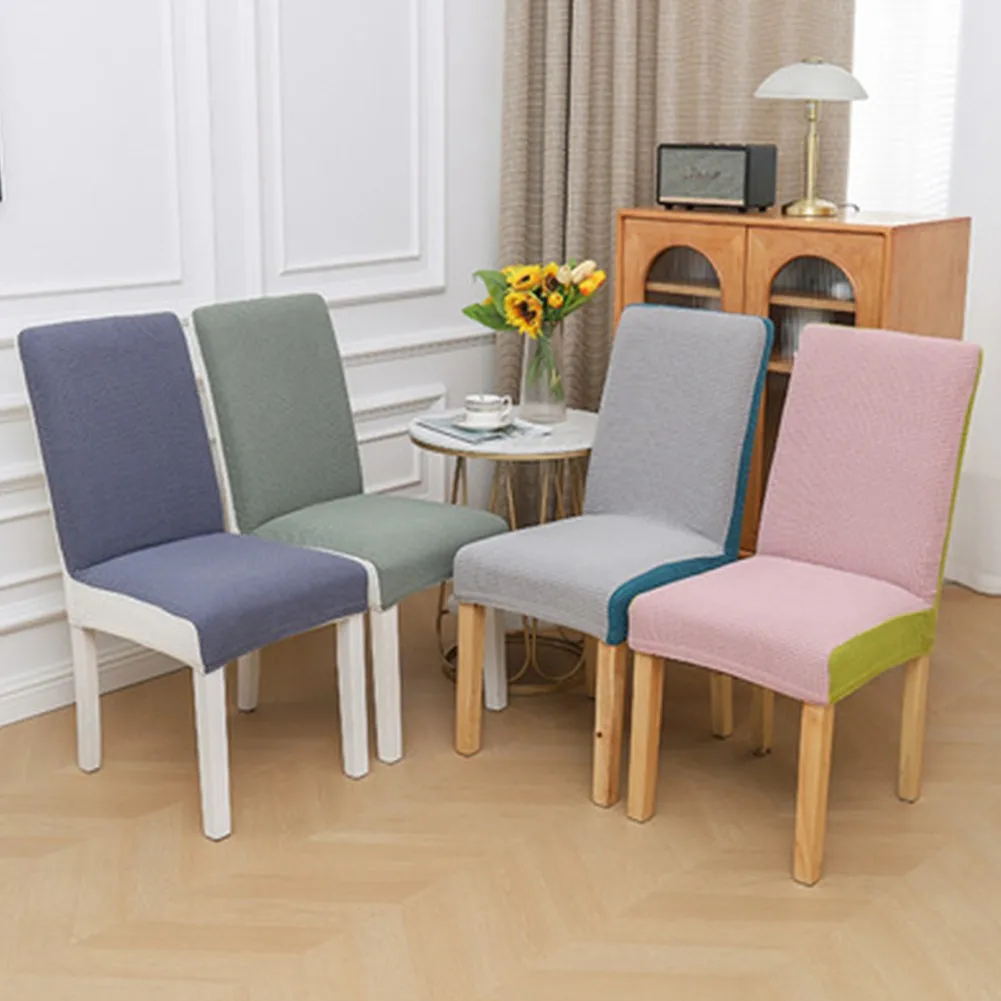

Elastic Chair Cover Check 42*52cm Polar Fleece Printed Stretch Anti-Fouling Washable Armchair Cover Home Textile