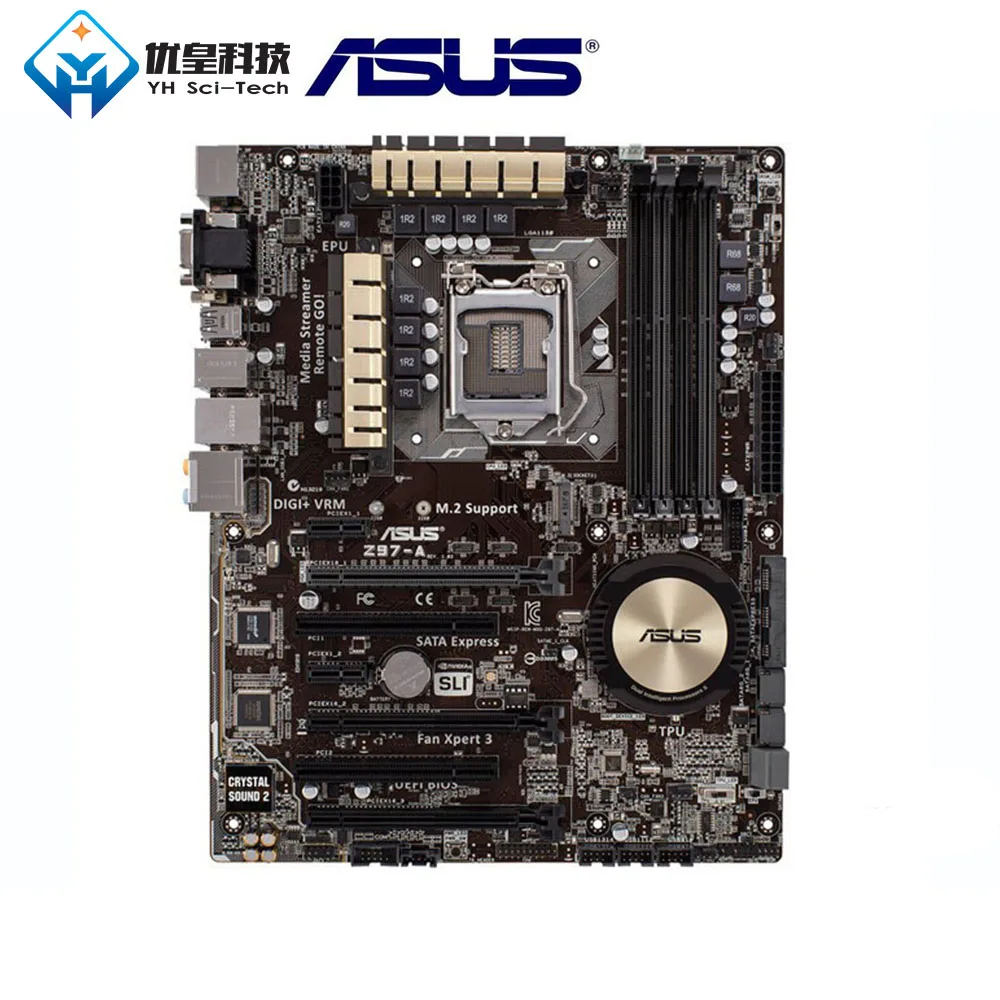Asus Z97-A Intel Z97 Оригинал Б/у настольное гнездо для материнской платы LGA 1150 Core