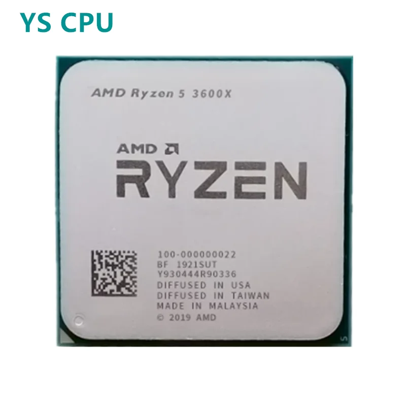 

Процессор AMD Ryzen 5 3600X R5 3600X 3,8 ГГц шестиядерный двенадцатипоточный ЦПУ 7 нм 95 Вт L3 = 32M 100-000000022 разъем AM4