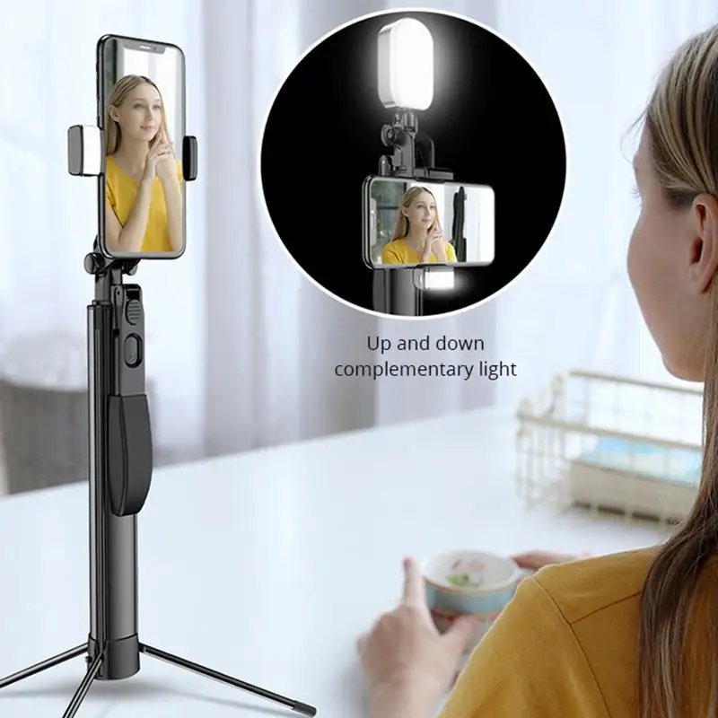 A21 видео стабилизатор селфи палка штатив Bluetooth заполняющий светильник для IPhone Xiaomi