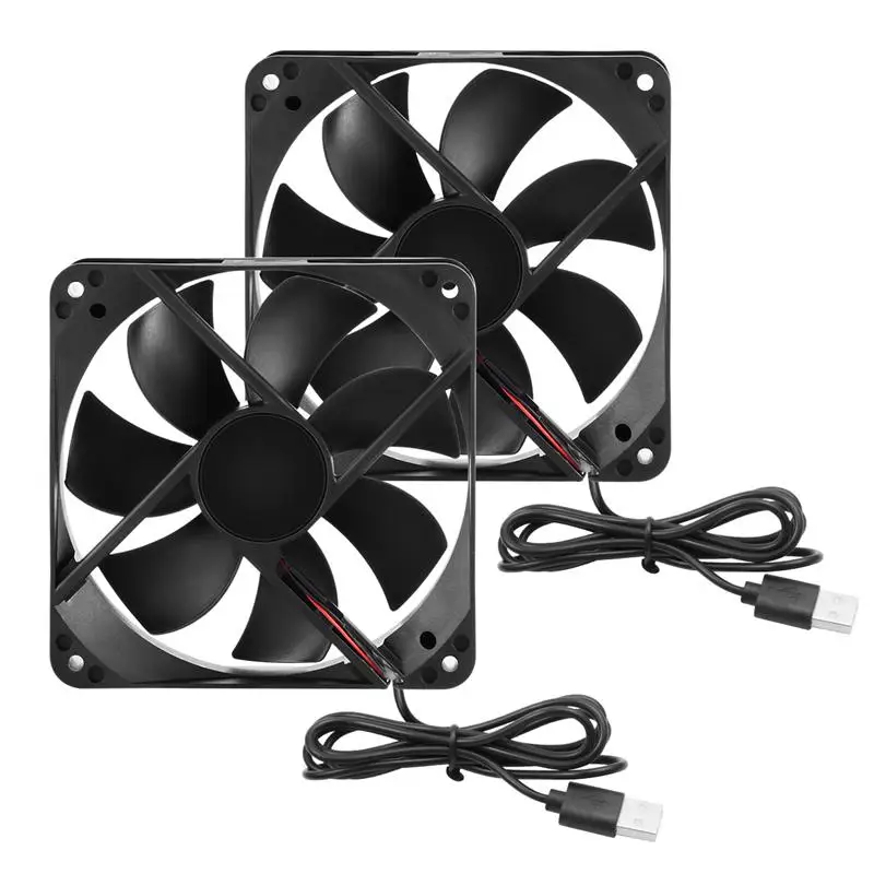 2 шт. тихий переносной вентилятор для тв приставки|USB-гаджеты| |