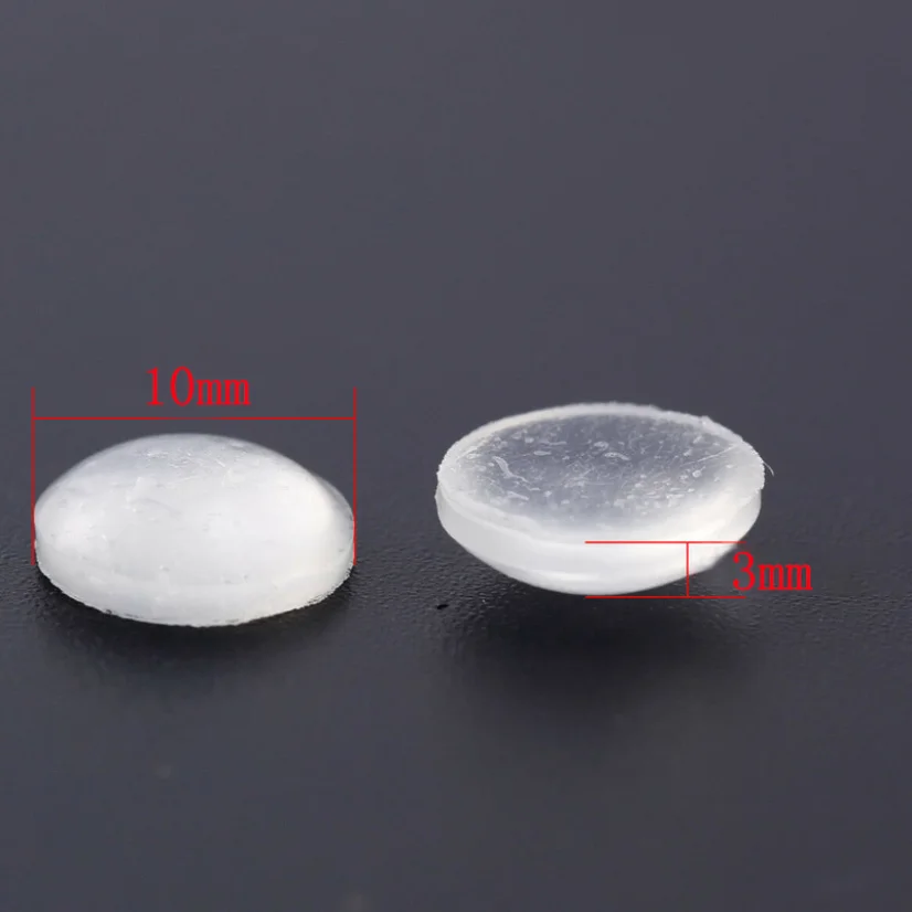 20 шт. прозрачные силиконовые прокладки тихие противоударные противоскользящие