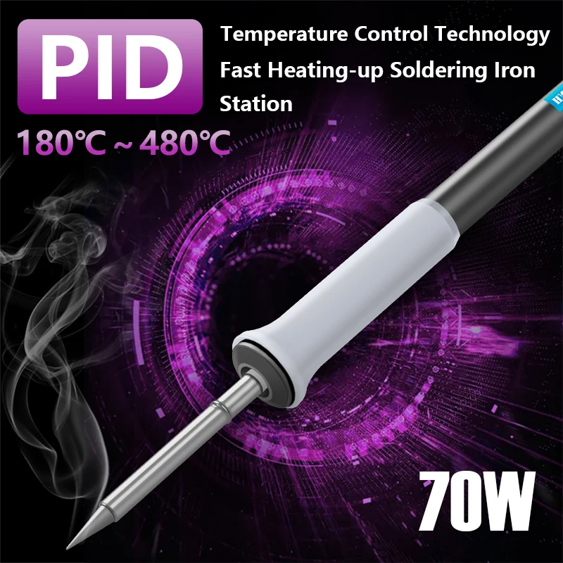 T12 Soldering Station Set LCD Digital Display Welding Iron Quick Heating BGA Rework Portable Tools | Инструменты