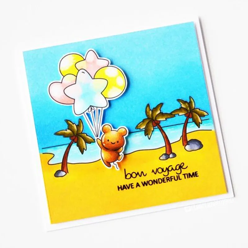 Детская звезда высечка + прозрачный штамп отправка любовь ребенку высечки и